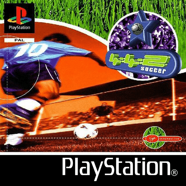 4-4-2 Soccer box art for Playstation